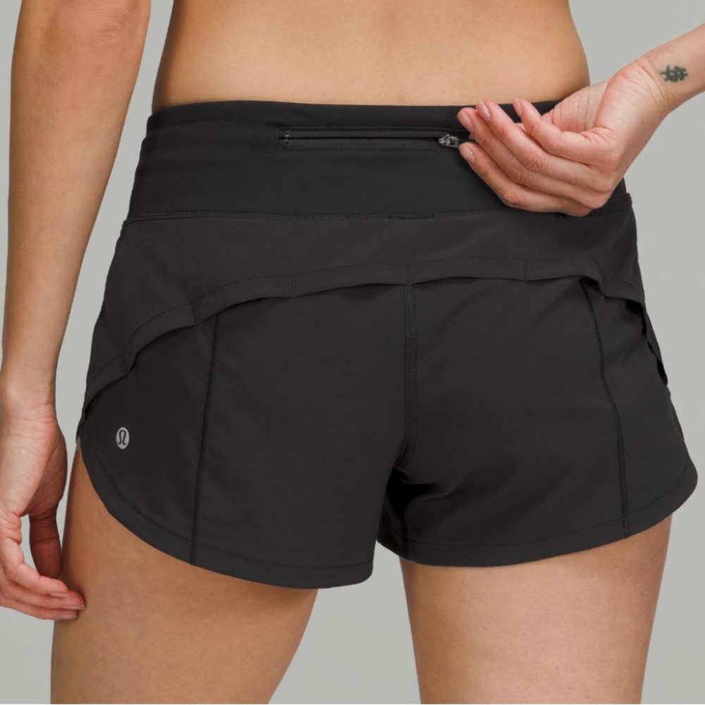 Lululemon Black Speed Shorts Size 2